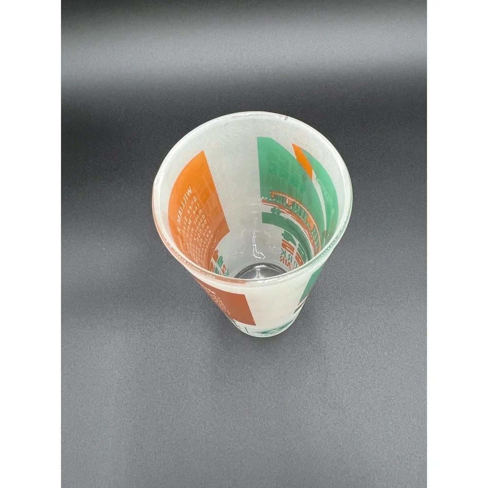1964-65 NY World's Fair Souvenir Glass: Shea Stadium Collectible Barware